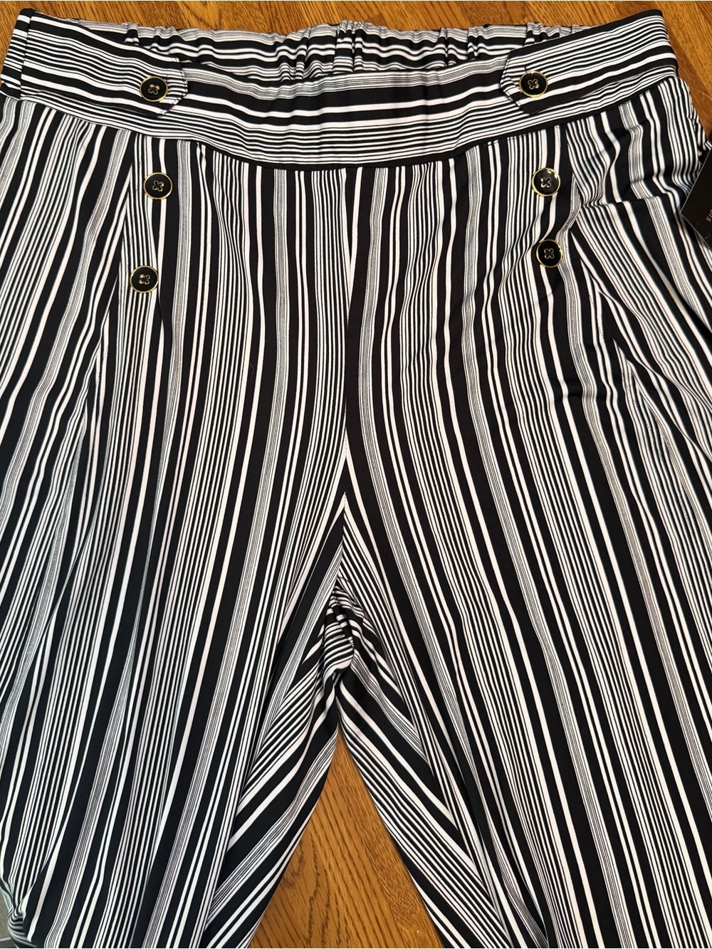 Women’s Robert Louis Striped Wide-Leg Pants 2X
